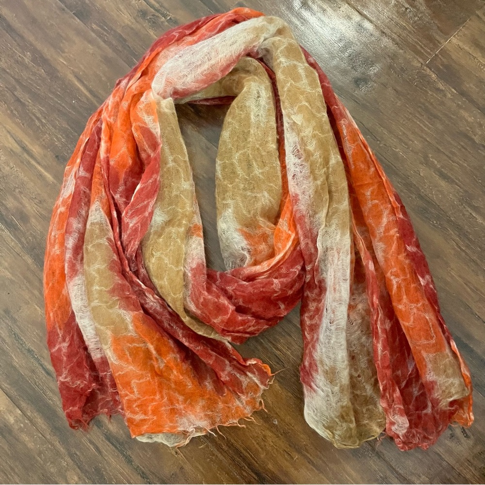 Me & Kashmere Scarf Autumn Tones Wide Long